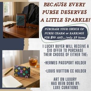 Because every purse (or your ears) deserves a little sparkle !!!